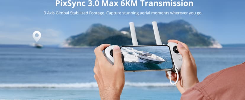 Potensic ATOM 3-Axis Gimbal 4K GPS Drone, Under 249g, 32 Mins Flight, 6KM Long Range Transmission, Visual Tracking, 4K/30FPS QuickShots, 12MP Photo, Lightweight and Foldable for Adults Beginners