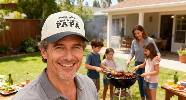 Vintage Adjustable Fathers Day Retirement Gifts from Daughter Son Wife Birthday Gifts for Grandpa/Dad/Papa Embroidered Baseball Cap B0FKGND3HJ