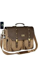 MATEIN Messenger Bag for Men, Briefcases Lightweight Men's Laptop Bag 15.6 inch Water Resistant Crossbody School Satchel Bags Computer Work Office Bag with Shoulder Strap, Black