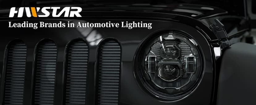 HWSTAR Pair New 1000% Bright Anti-glare 7 Inch Led Headlights Round Compatible with Jeep Wrangler JK JKU TJ LJ Chevy Ford GMC Dodge Mazda Nissan Mack VW etc DOT Approved H6024 Hi/Low Sealed Beam