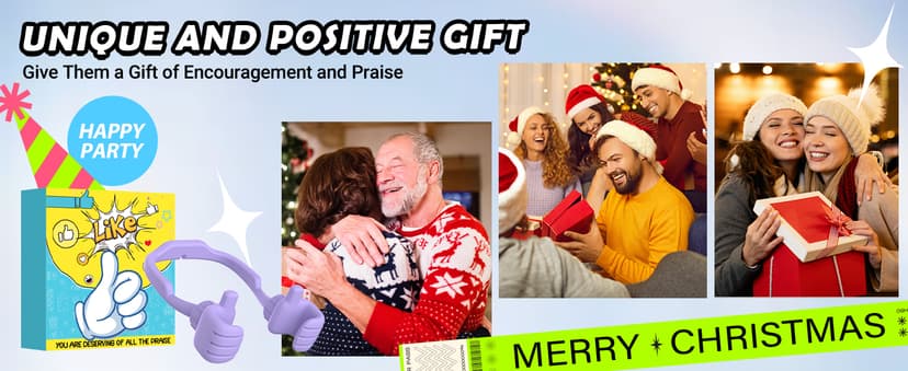 Stocking Stuffers for Teens Girls Boys Adults Cell Phone Stand: UPGRADE Adjustable Thumbs Up Lazy Phone Holder for Desk Cool Gadgets Fun Birthday Gift Ideas for Kids Teenager Women Gifts for Christmas