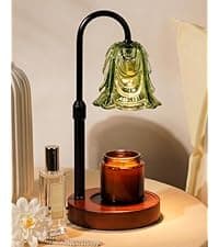 Modern Candle Warmer Lamp with Timer, Dimmable Candle Lamp Warmer, Men Women Christmas Birthday Gifts, Black Candle Warmer, Adjustable Candle Light Warmer, Cozy Living Room Bedroom Home Decor