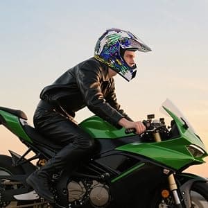 Adult Motocross Dirt Bike Helmet, Motorcycle Helmet Dirt Bike Motocross for Motocross, BMX, MX, UTV, Snowmobile, Go Kart, Racing, Skateboard, ATV Helmet, Goggles and Gloves