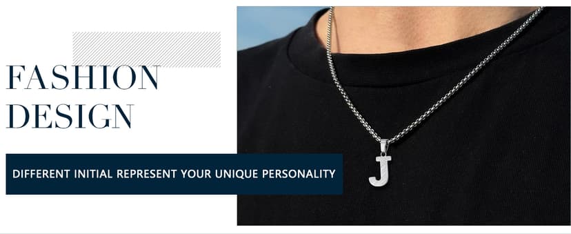Stainless Steel Army Pendant Jewelry for Kids Teen Boy Zocomi American Flag Initial Necklace Gifts for Boys & Men B0FS78XFTM