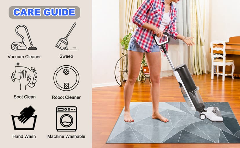 Office Chair Mat for Hardwood Floor & Low-Pile Carpet,36"*48" Highly Premium Quality Protector Floor Mat,Desk Chair Mat - Anti-Slip Carpet Chair Mats for Laminate/Tile Floor Black Grey