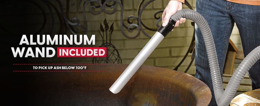 Vacmaster Vac EAV508S 1102 5-Gallon 3.5 Peak HP Premium Stainless Steel Ash Vacuum, Red Edition