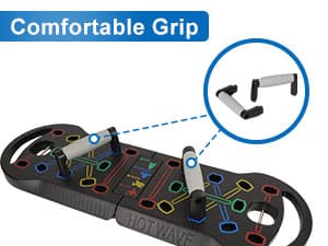 HOTWAVE Push Up Board Fitness, Portable Foldable 20 in 1 Push Up Bar at Home Gym, Pushup Handles for Floor. Professional Strength Training Equipment For Man and Women,Patent Pending