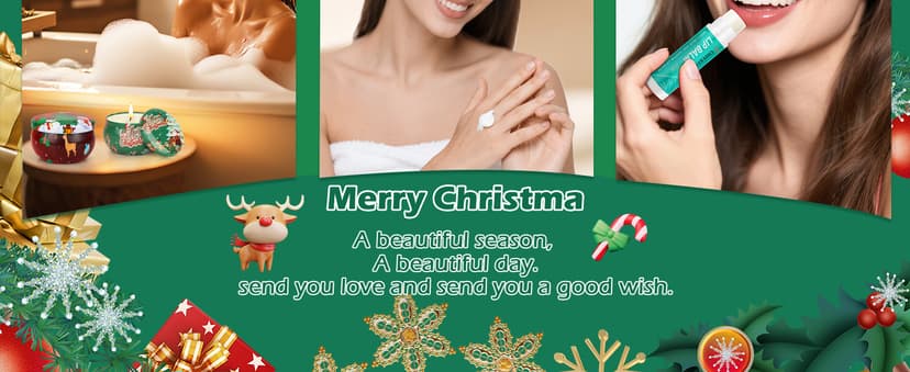 Candles Gifts for Women, 4 Christmas Scented Candles, 4 Mini Hand Cream Lotion & 4 Lip Blam Gift Set for Women, Ideal Party Favors Christmas Gifts Stocking Stuffers for Mom, Coworker, Teacher, Friend