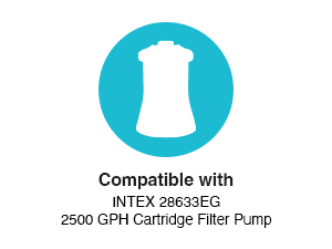 Intex 29005E Swimming Pool Type B Replacement Easy Clean Dacron Material Filter Pump Cartridge (6 Pack)