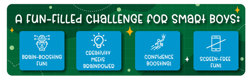 The Ultimate Activity Book for Smart Boys: Tricky Brain Teasers, Mind Games and Logic Puzzle Activities for Boys 8-12 (Activity Books for Kids)