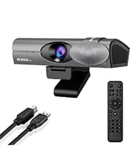 NexiGo N680E Pro 4K Webcam with Ring Light, PDAF Autofocus, 1080p 60FPS, Dual Noise-Canceling Mics, Privacy Shutter, USB Plug-and-Play for Zoom, Teams, Twitch, Google Meet