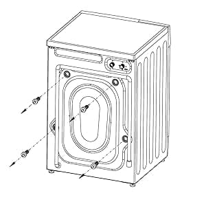 BLACK+DECKER Front Load Washer, 2.7 Cu. Ft. Compact Washing Machine with LED Display & 16 Cycles