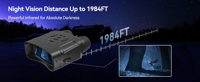 Night Vision Goggles,Night Vision Goggles for Adults Tactical Binoculars - Photo/Video Recording 1984FT Infrared Tech Gadgets Hunting Gifts for Men/Dad/Husband - Cool Tech Gift for Men