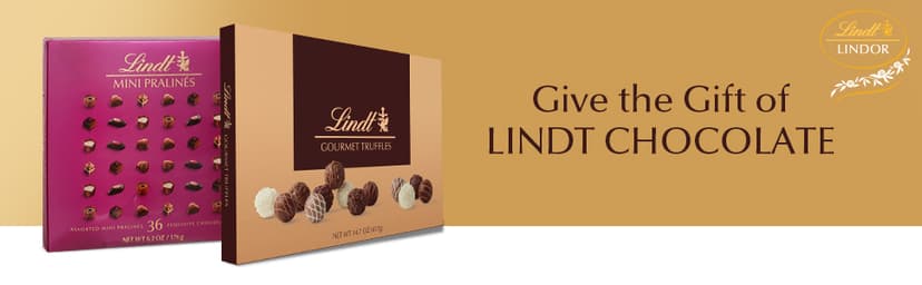 Lindt Gourmet Chocolate Truffles Gift Box, Assorted Chocolate Candy for Mother's Day Gifts, 26 Count, 14.7 oz. Box