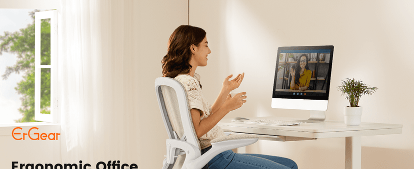 ErGear Drafting Chair,Tall Office Chair with Flip-Up Armrests, High Desk Chair Adjustable Height and Adjustable Footrest Ring, Ergonomic Standing Desk Chair with Lumbar Support, Khaki