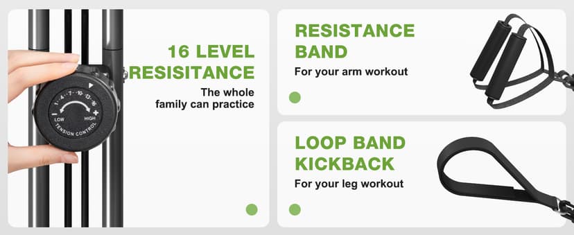 Exercise Bike, 5 in 1 Foldable Stationary Bike for Seniors, 16-Level Adjustable Magnetic Resistance, Indoor Workout Bike with 330LB Capacity, Comfortable Seat Backrest X-bike