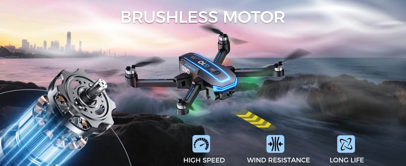 GPS Drone with 4K HD Camera for Adults,4.5 inch HD Screen on Remote Controller,FPV RC Drones with Auto Return, Follow Me and Lightweight,2 PCS Batteries for Long Flight Time,Easy Fly Quadcopter for Beginners,Under 250g