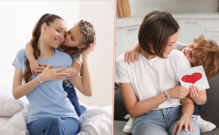 Gifts for Mom, Christmas Gifts for Mom Women, Stocking Stuffers for Women, Birthday Mothers Day gifts from Daughter Son, Unique Handmade Natural Stone Bracelet.