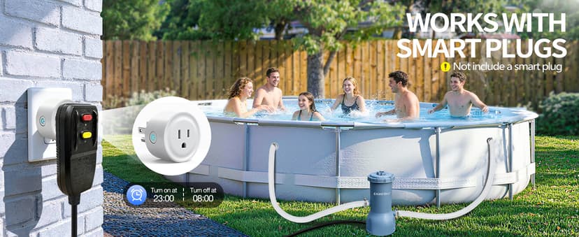 KimFilter Pro Series 1000 GPH Above Ground Pool Filter Pump, Powerful Pool Cartridge Filter Pump, Water Circulation and Filtration System -Improved Water Clean & Clarity, Pools Pumps Above Ground-Gray