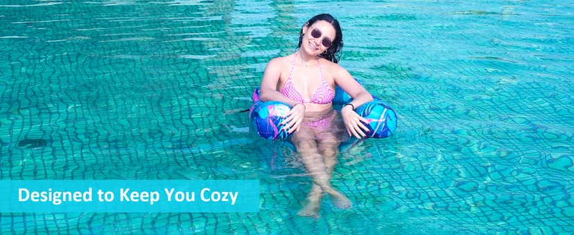 Inflatable Pool Float Chair - 2 Pack Pool Floats Adult Heavy Duty, Water Floating Lounge Chairs, Blow up Floaties Adults for Summer Fun Party Lake Beach