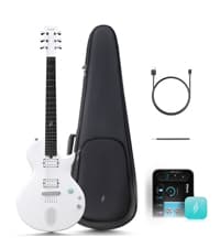 Enya Electric Guitar Inspire 39" Smart Electric Carbon Fiber Guitarra with 15W Wireless Speaker, 20 Distinct Tones, Onboard Presets, Charging Cable, Adjusting Wrench, and Gig Bag
