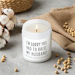 Gifts for Mother in Law, Funny Mom Dad Candles, Mother's Day Father's Day Gift for Parents in-Laws, 9OZ Lavender Soy Scented Candles for Women, Unique Christmas Birthday Gifts Valentines Day