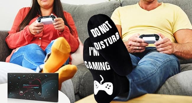 Nucinzua Do Not Disturb I'm Gaming Socks,Funny Sock Gifts for Men TeenBoys Husband Dad Women,Christmas Stocking Stuffers Gift