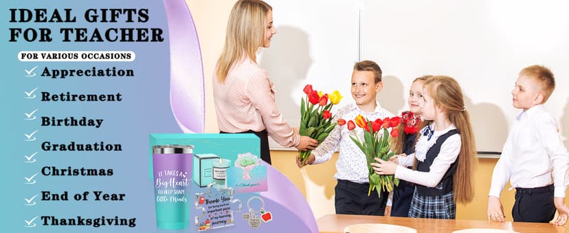 Teacher Gifts for Women, Christmas Teacher Appreciation Gifts from Student, Best Teachers Tumbler, Acrylic Plaque, Back to School Birthday Retirement Thank You End of Year Gift for Teachers