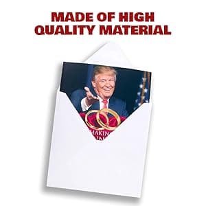 OUR FRIENDLY FOREST Talking Trump Anniversary Card - Authentic Voice Recording - Personal Anniversary Message from Presidential Collection - Includes Envelope
