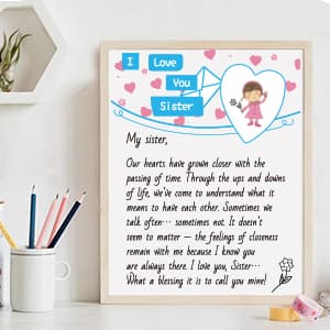 Sister Birthday Gifts, Sisters Gifts from Sister, 9PCS Unique Gift for Sisters Gift Baskets Ideas for Christmas, Birthday, Mothers Day, Valentines Day