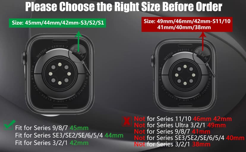 OROBAY Rugged Band Compatible with Apple Watch Band 45mm/44mm/42mm with Case, Shockproof Strap for iWatch SE3 SE2 SE Series 9/8/7/6/5/4/3/2/1 with Bumper Case Cover Men Women, Matte Black