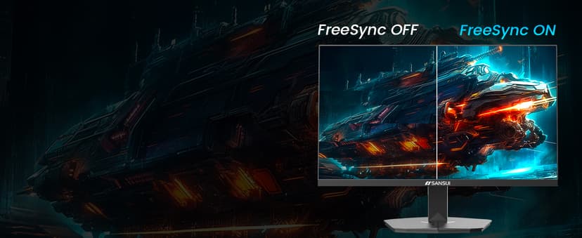 SANSUI 24 Inch Gaming Monitor 180Hz, DP 1.4 & HDMI 2.0 Ports High Refresh Rate Computer Monitor, Racing FPS RTS Modes, 1ms Response Time 110% sRGB (ES-G24F4, HDMI Cable Included)