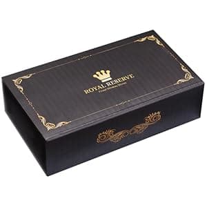 Whiskey Stones Gift Set by Royal Reserve – Artisan Crafted Reusable Chilling Rocks for Scotch – Stocking Stuffer for Men - Bourbon Gifts for Husband Dad Boyfriend Guy