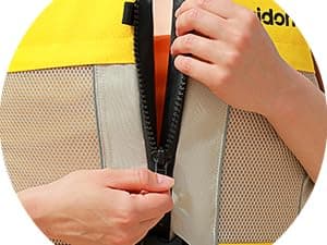 Poseidon Adjustable Water Safety Life Jacket - Classic Unisex Design with Front/Rear Storage Compartments for Multiple Water Activities