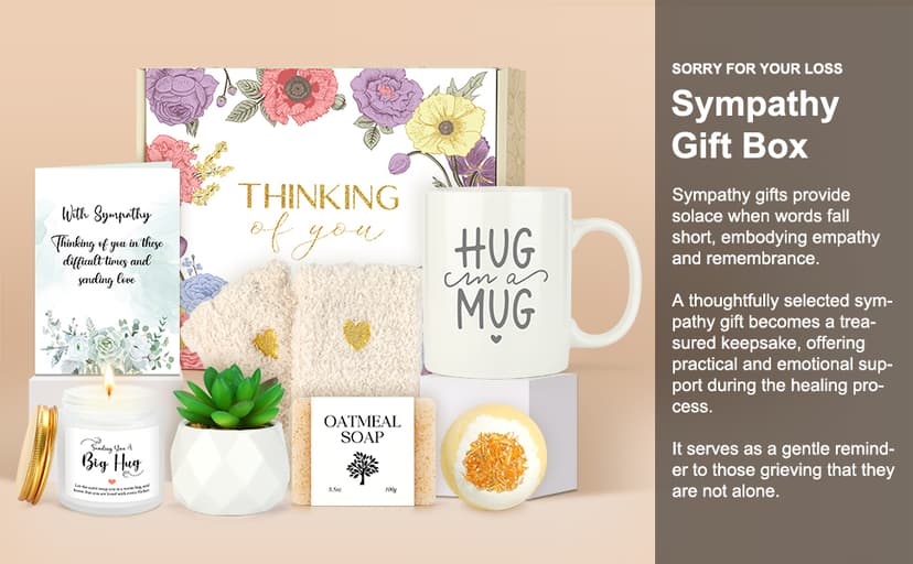 Sympathy Gift Baskets Sympathy Gifts for Loss of Loved One Condolences Gift Basket for Loss Bereavement Gifts Ideas Sorry for Your Loss Gifts Condolences Gift for Loss Care Package for Grieving Friend