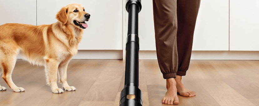 Trucozie Cordless Vacuum Cleaner, Self-Standing Lightweight Stick Vacuum with 50 mins Runtime, Powerful Suction, Anti-Tangle Wireless Vacuum for Home, Hardwood Floor, Carpet, Pet Hair, Black