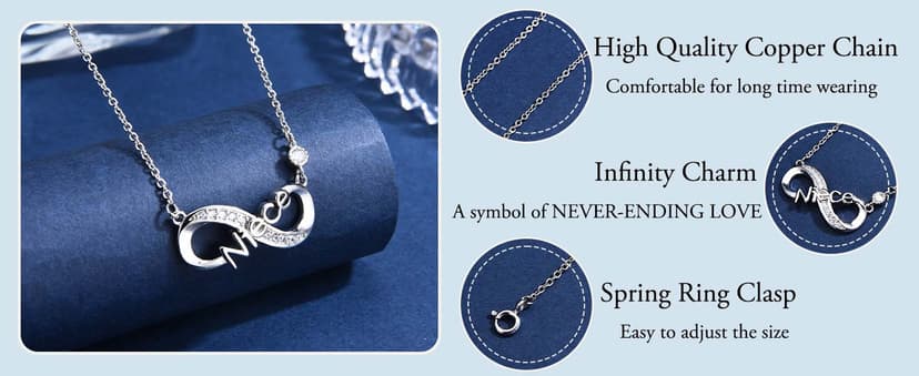 Christmas Stocking Stuffers, Valentines Day, Mothers Day, Easter, Graduation, Birthday Gifts for Teen Girls Women Auntie Mom Grandma Nana Daughter Granddaughter Niece Sister Necklace Gifts B0DJVDSG3W