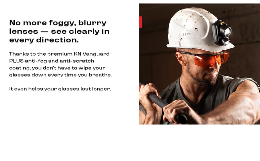 NoCry Blue Light Blocking Safety Glasses Over Eyeglasses with 100% UV Protection — UV Light Protection with Anti-Fog & Anti-Scratch Lenses; ANSI Z87.1 Certified — Adjustable Temples with Anti-Slip Tip