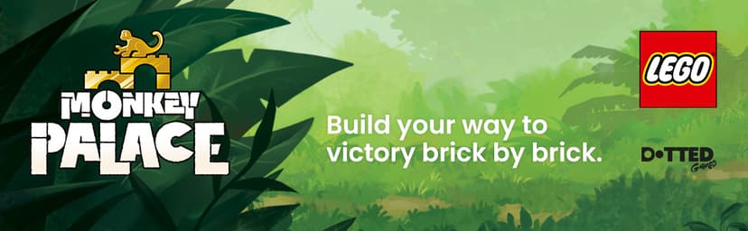 Monkey Palace - LEGO Board Game, Brick Building Strategy Board Game for Kids 8-12, Family Fun for Adults, LEGO Fun Toys for Kids & Families, 2-4 Players Ages 10+, 45 Minute Playtime