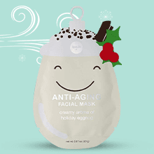 SpaLife Holiday Treats Facial Masks 12-Pack Assorted - Festive Christmas Skincare for Hydration and Refreshment - Gingerbread, Sundae, Cocoa & Eggnog