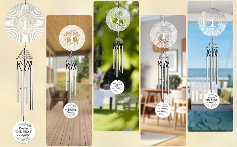 2026 Retirement Gifts for Women Coworker Teacher Nurse Boss Grandma Mom Friend, Retiree Gift Idea Leaving Going Away Gifts Retirement Gift for Women Men, Happy Retirement Wind Chimes Retired Gifts B0CHM6RJL5
