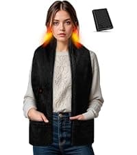 Genovega Women Men Heated Scarf with 6000mAh Battery,Portable Power Bank for Long Lasting Graphene Heating,Winter Warm Gifts