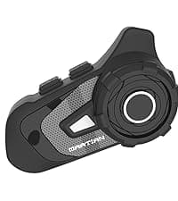 1Storm Motorcycle Street Bike Dual Visor/Sun Visor Full Face Helmet Mechanic with LED Tail Light: Matt Black