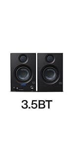 PreSonus Eris 3.5 Studio Monitors, Pair — Powered, Active Monitor Speakers for Near Field Music Production, Desktop Computer, Hi-Fi Audio