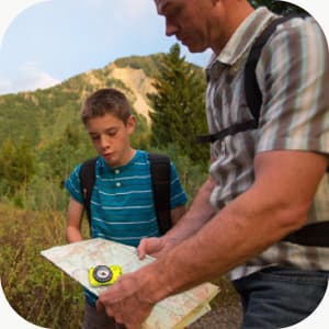 TurnOnSport Orienteering Compass - Advanced Scout Compass for Hiking, Camping, and Backpacking - Best Survival Gifts for Kids