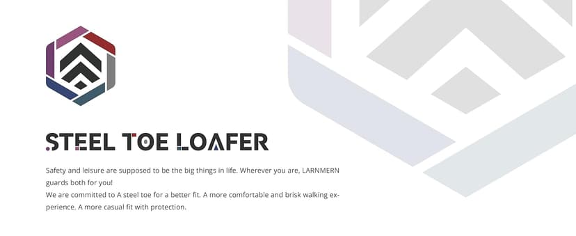 LARNMERN Slip On Steel Toe Shoes Men Lightweight Comfortable Lounging Walking Sneakers Steel Toe Loafers