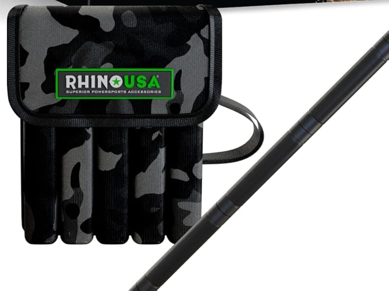 Rhino USA Tactical Hiking Stick with Integrated Survival Kit – Essential Camping Gear for Hiking & Trekking – Durable Tactical Gear for Outdoor Adventures