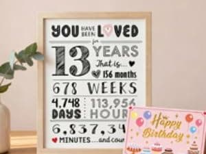 13th Birthday Gifts for Girls - 13 Year Old Girl Gifts Ideas for Offical Teenagers Girls - 13th Birthday Decorations Trendy Teen Girl Stuff - 11 Pieces Best Present for Daughter, Niece