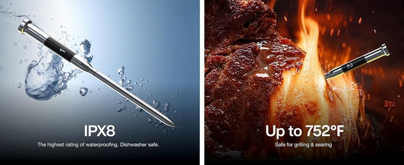 ThermoMaven Smart Bluetooth Wireless Meat Thermometer: Standalone Base, WiFi Unlimited Range, 6 Sensors with NIST Certified Accuracy, 2 Probes for Kitchen, BBQ, Grill, Oven, Smoker, Rotisserie