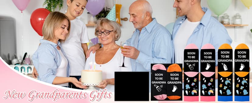 New Parent Grandparent Socks First Time New Mom Dad Grandma Grandpa to be Christmas Mother's Father's Day Gift